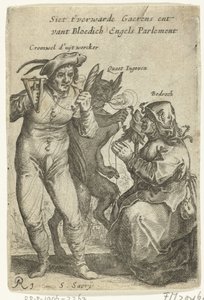 Caricature of Cromwell, ca. 1652-1654