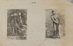 Armored Man Looking into Stream by Salvator Rosa