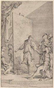 Alexander in the Studio of Apelles by Salvator Rosa