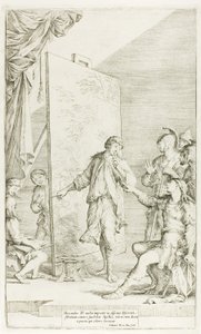 Alexander in the Studio of Apelles by Salvator Rosa