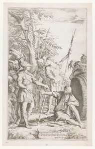 Diogenes Asks Alexander Not to Stand in His Light by Salvator Rosa