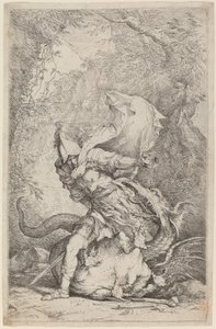 Jason and the Dragon by Salvator Rosa