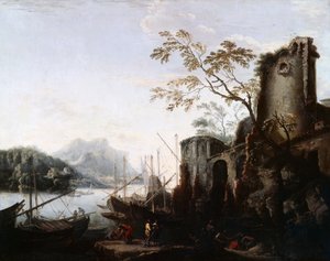 Marine Landscape with Towers