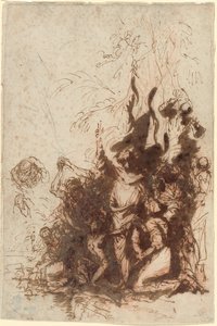 Raising of Lazarus by Salvator Rosa