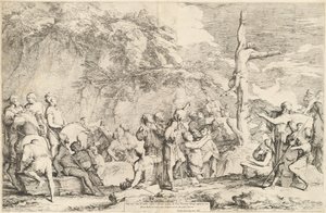 The Crucifixion of Polycrates by Salvator Rosa