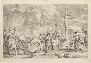 The Crucifixion of Polycrates by Salvator Rosa