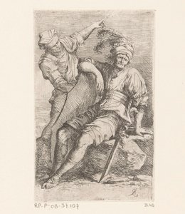 Two Soldiers (series title: Small Figures)