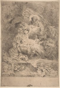 The Nativity with God the Father and the Holy Spirit