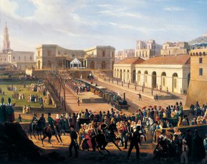 Inauguration of the Naples-Portici Railway, October 3