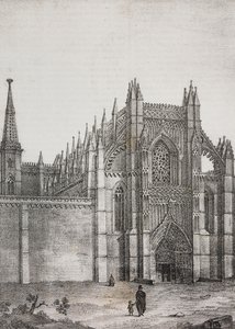 Batalha Monastery, Portugal (lithograph)