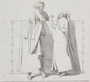 Florentine Artisans of 16th Century, Florence, Tuscany, Italy (lithograph by Salvatore Puglia from Poliorama Pittoresco, n 28, February 15)