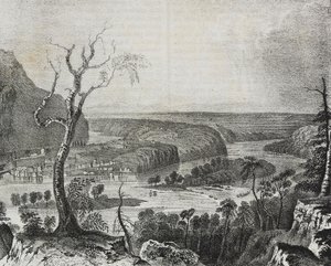 View of Harper Valley seen from Blue Ridge, USA