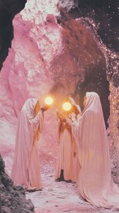 Glowing Cave Figures by Samantha Hearn