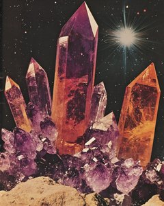 Glowing Crystal Cosmos by Samantha Hearn