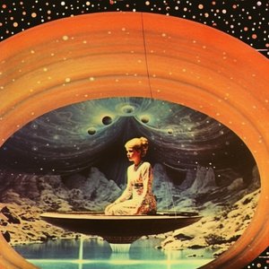 Meditating Space Woman