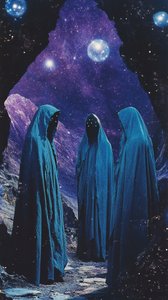 Mysterious Hooded Figures by Samantha Hearn