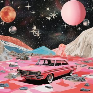 Pink Car Space Fantasy