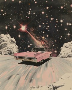 Pink Convertible Cosmic Drive