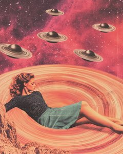 Retro Cosmic Woman by Samantha Hearn