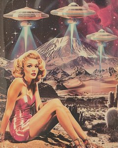 Retro Desert UFO Invasion
