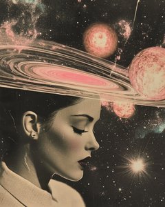 Thoughtful Cosmic Woman