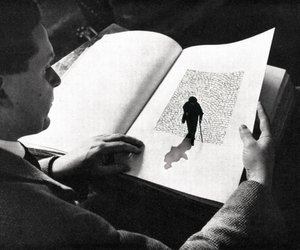 Man Reads Lone Journey