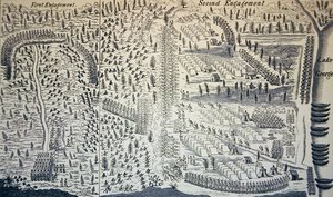 The Battle of Lake George in which Sir William Johnson was wounded by Samuel (after) Blodget