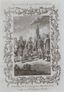 Charles I ordering his Standard to be erected on Nottingham Castle by Samuel (after) Wale