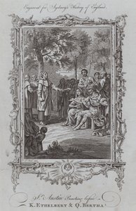 St Austin Preaching before King Ethelbert and Queen Bertha by Samuel (after) Wale