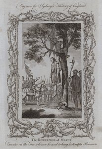 The Governor of Meaux Executed on the Tree whereon he used to hang his English Prisoners by Samuel (after) Wale