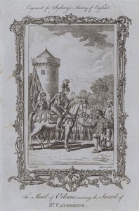 The Maid of Orleans receiving the Sword of St Catherine by Samuel (after) Wale