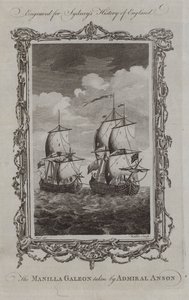 The Manilla Galeon taken by Admiral Anson by Samuel (after) Wale