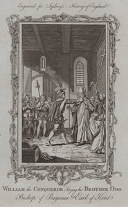 William the Conqueror Seizing his Brother Odo Bishop of Bayeux and Earl of Kent by Samuel (after) Wale