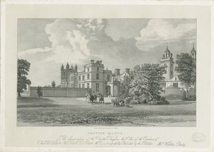 Drayton Bassett - "Drayton Manor" (lithograph) by Samuel A. Rayner