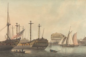 Man-of-War being Refitted by Samuel Atkins