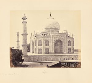 The Taj Mahal from the Corner of the Quadrangle by Samuel Bourne