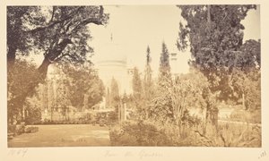 Agra; The Taj, from the Garden by Samuel Bourne