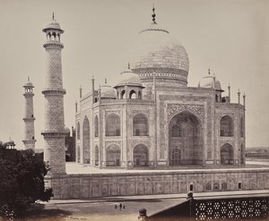 Agra. View of the Taj from a Corner in the Quadrangle by Samuel Bourne