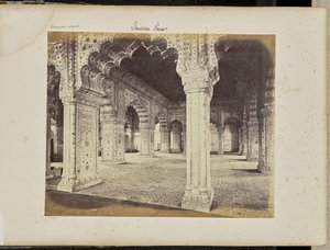 Delhi - The Palace, Interior of the Diwan-i-Khas by Samuel Bourne