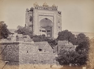 Fatehpur Sikri Guard Gate of the Fort by Samuel Bourne