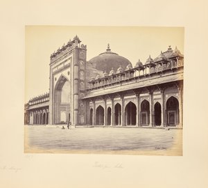 Fatehpur Sikri; The Mosque on the Western Side of the Quadrangle by Samuel Bourne