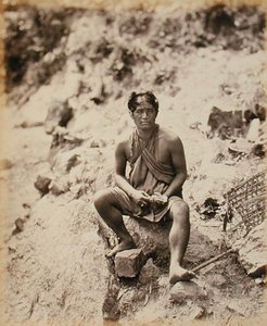 Lepcha man by Samuel Bourne