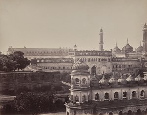 Lucknow. The Great Imambara and Mosque by Samuel Bourne