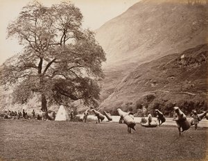 Mussucks for Crossing the Beas River Below Bajoura, 1866