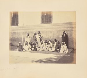 Srinagar; A Group of Kashmiri Women by Samuel Bourne