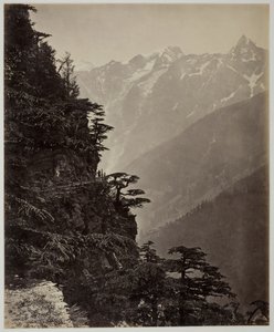 Untitled [hillside and mountains], c. 1865 by Samuel Bourne
