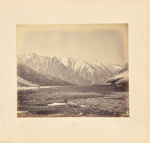View from Taree Pass, Spiti Range by Samuel Bourne
