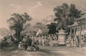 Marriage Procession at the Blue-cloud Creek, Chin-keang-foo