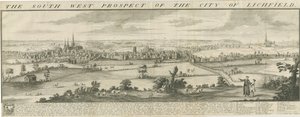 Lichfield - South West Prospect by Samuel Buck