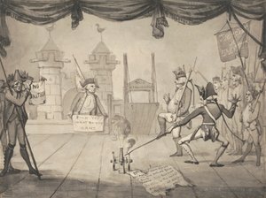 An Amphitheatrical Version of the Fall of Bastille by Samuel Collings